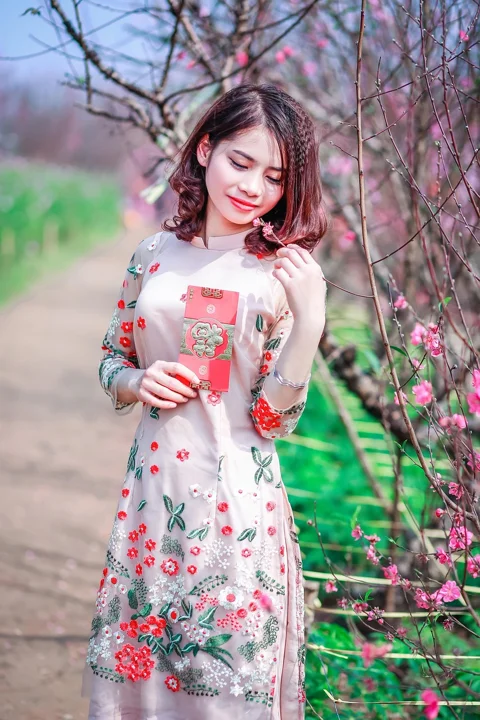 beautiful, girl, nature, dress
