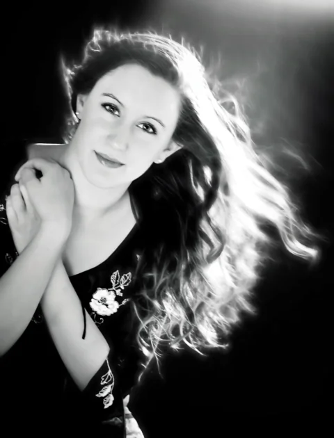 glamour, beautiful woman, black and white, model