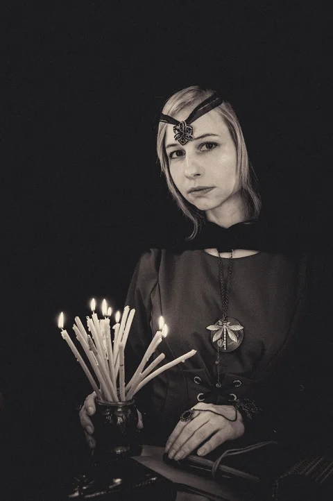 shaman, cosplay, woman, magic