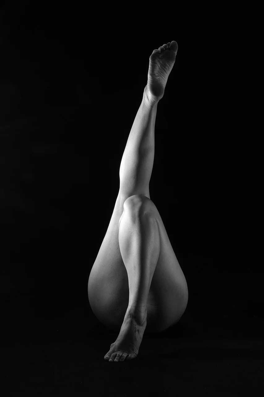 portrait, model, legs, woman