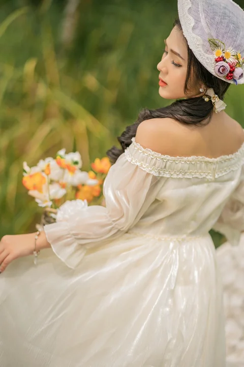 grasslands, lovely, beautiful girl, woman