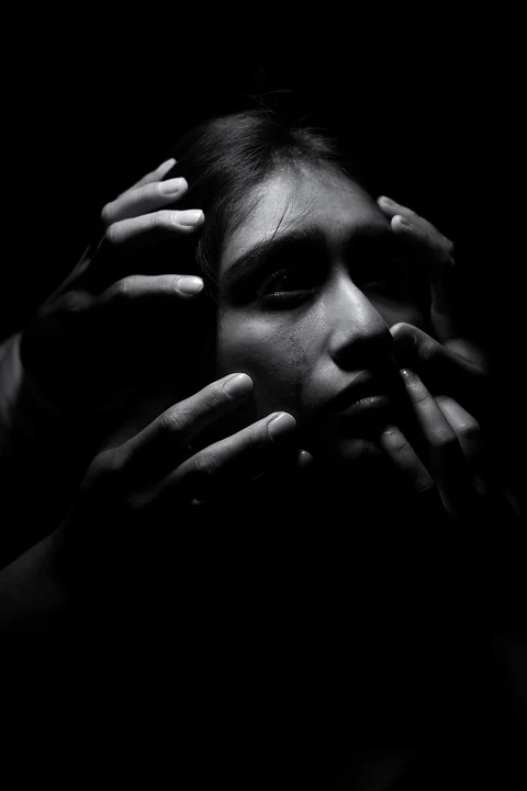horror, anxiety, scream, woman