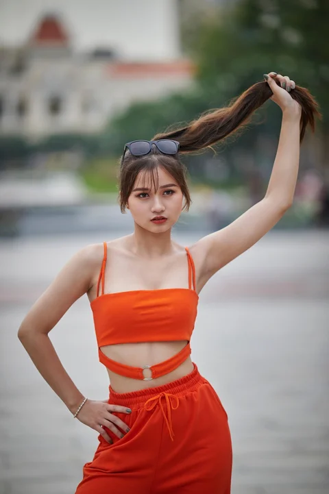 여성, 모델, 초상, 포즈