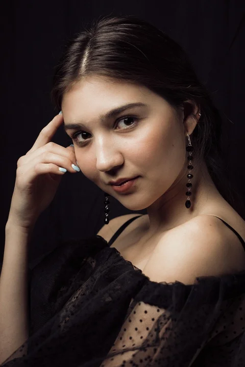 若い女性、女性、ドレス、メッシュ