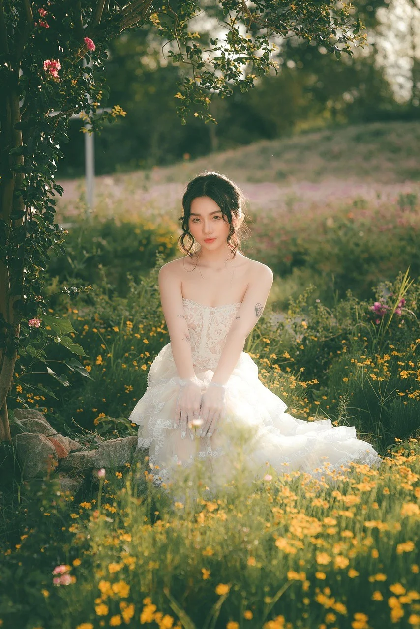 woman, portrait, ai yem, dress