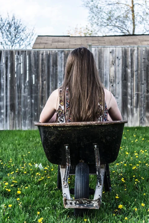 people, woman, girl, back