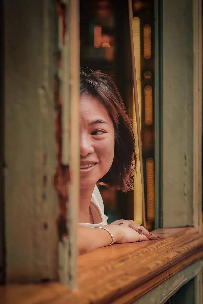 woman, smile, person, face