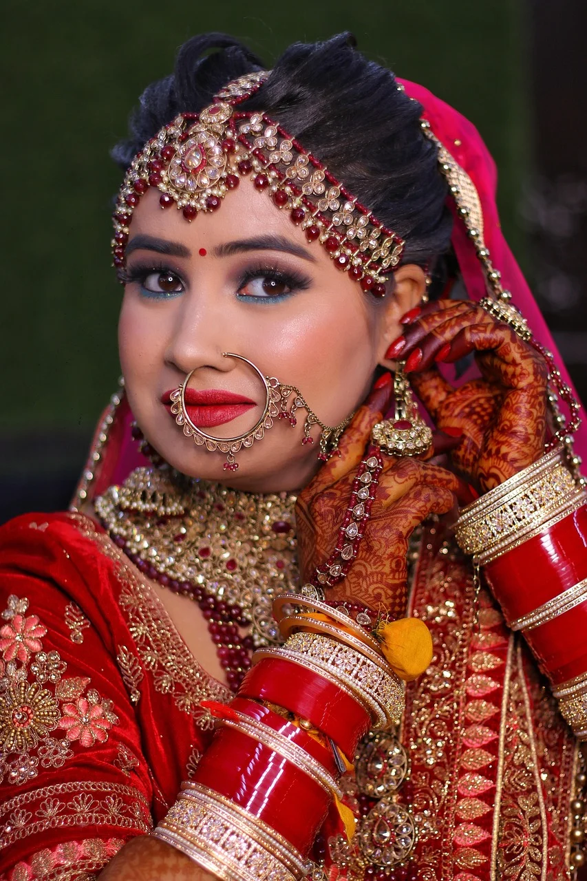 bride, wedding, indian, makeup
