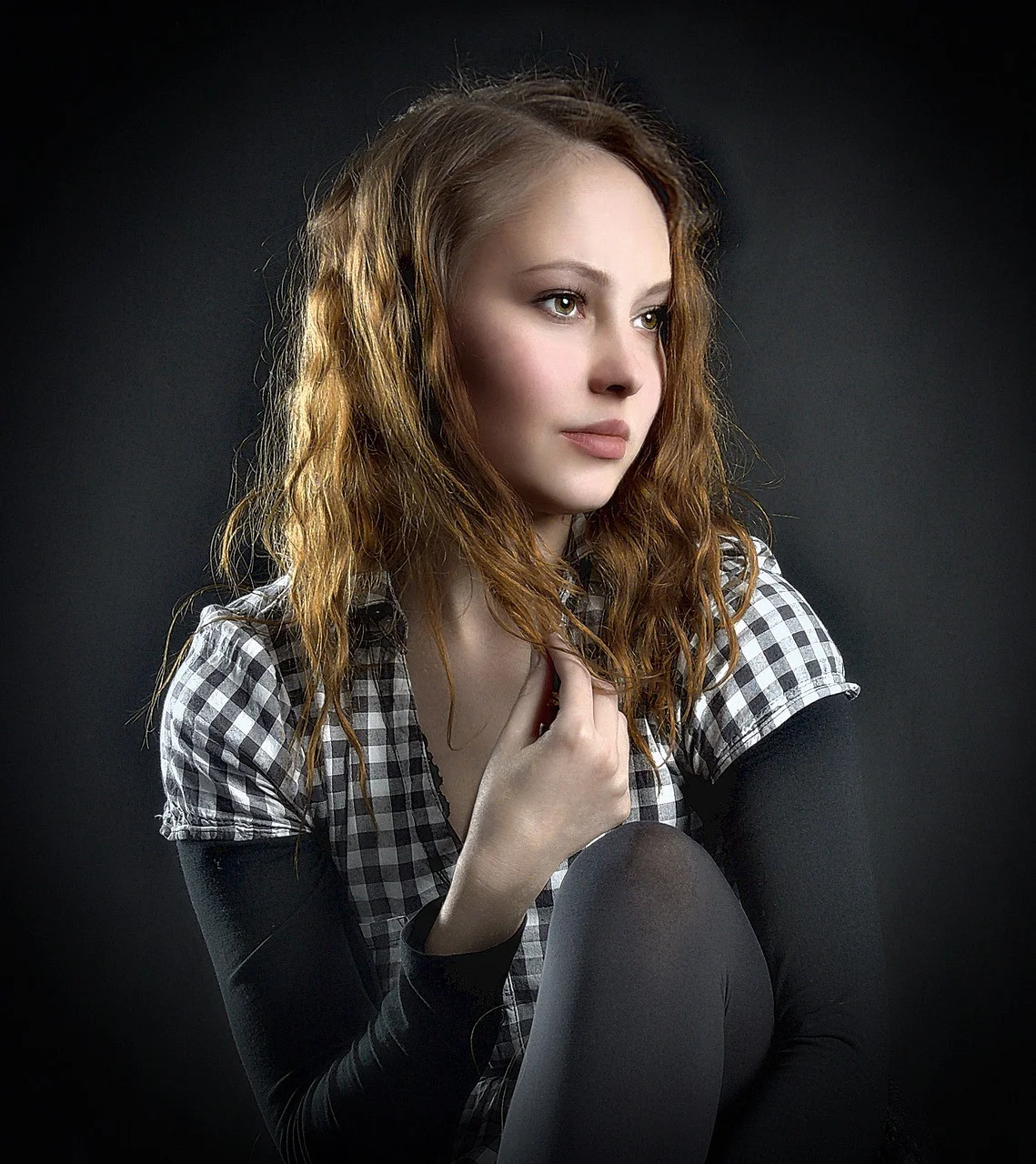 girl, portrait, woman, face