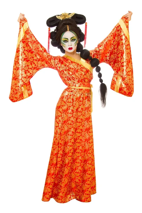 年轻女子、民族服饰、中国、时尚