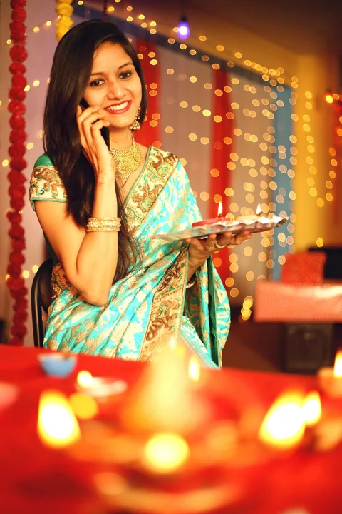 indian woman, saree, sari, celebration