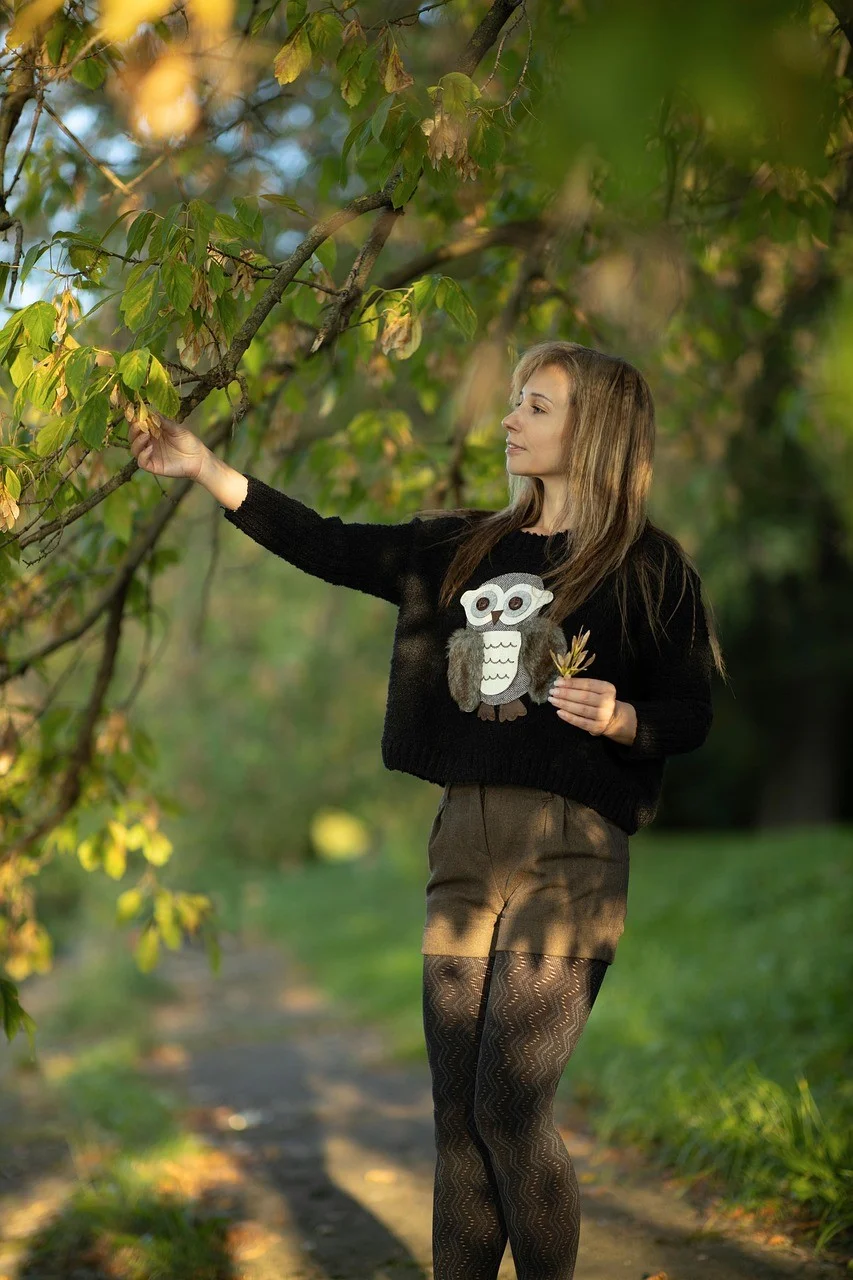 woman, outdoors, fashion, park