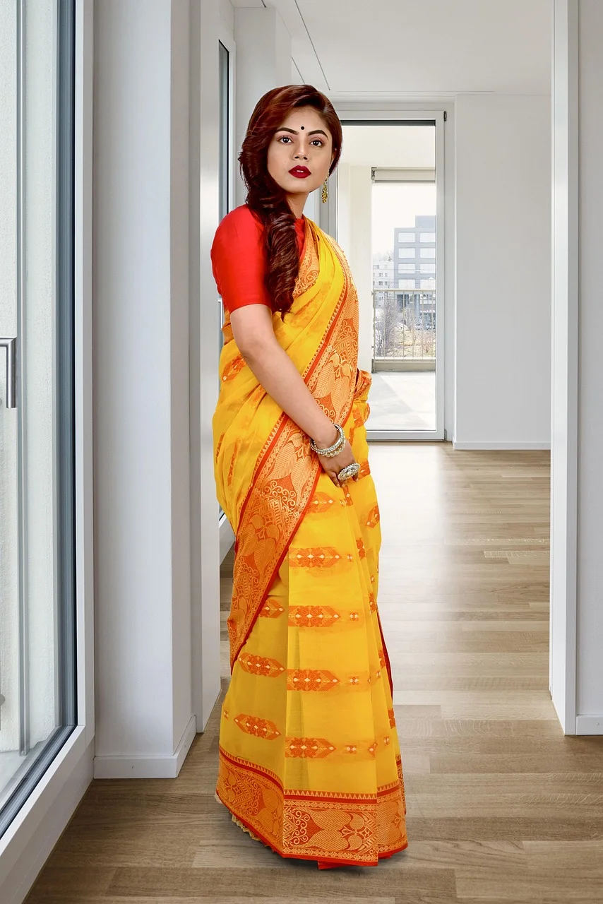 woman, indian saree, model, indian model