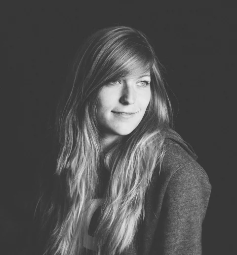 woman, black-and-white, gray, black and white