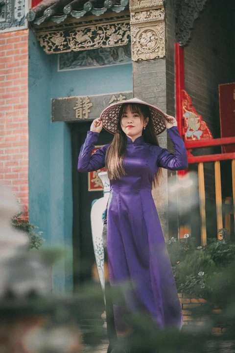 女人, 寺庙, 模特, 祈祷