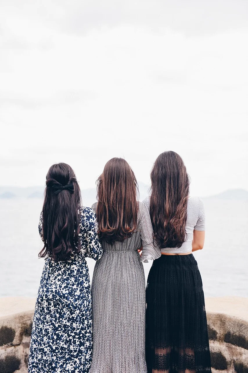 women, back, fashion, hair