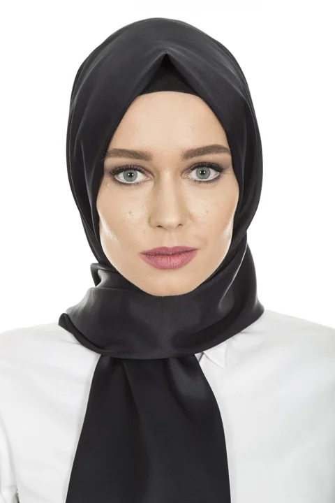 black, hijab, head cover, hair