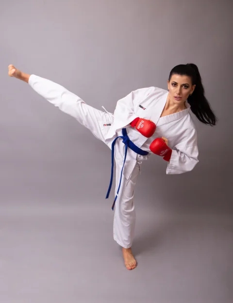 woman, portrait, karate, sport