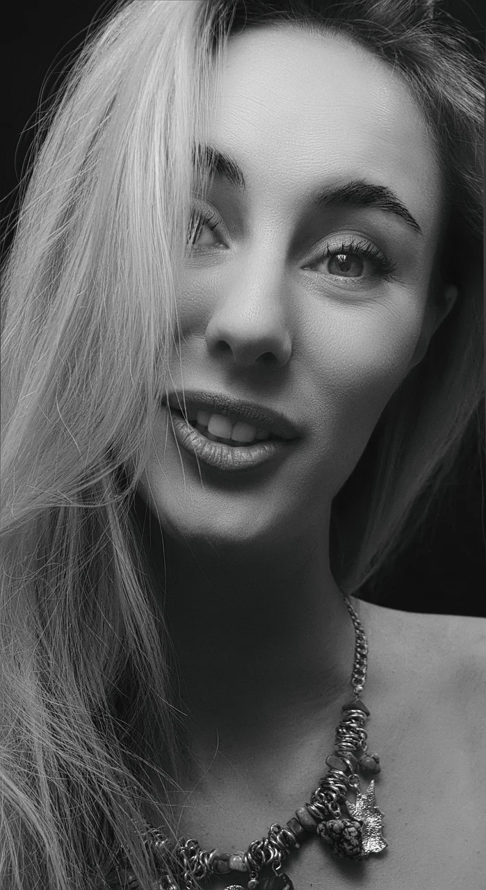 woman, monochrome, beauty, face