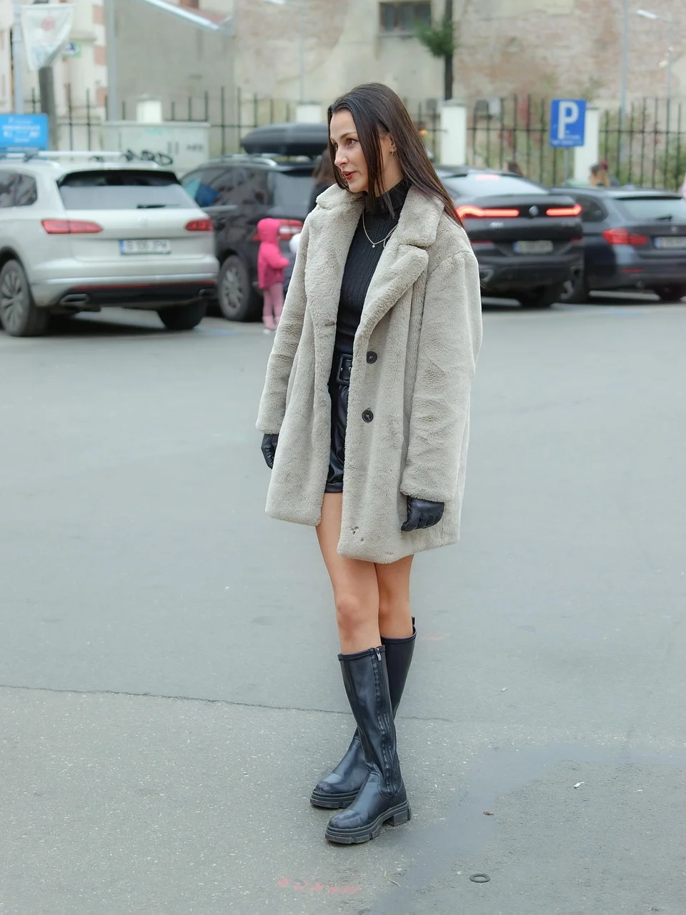 woman, fashion, outdoors, model