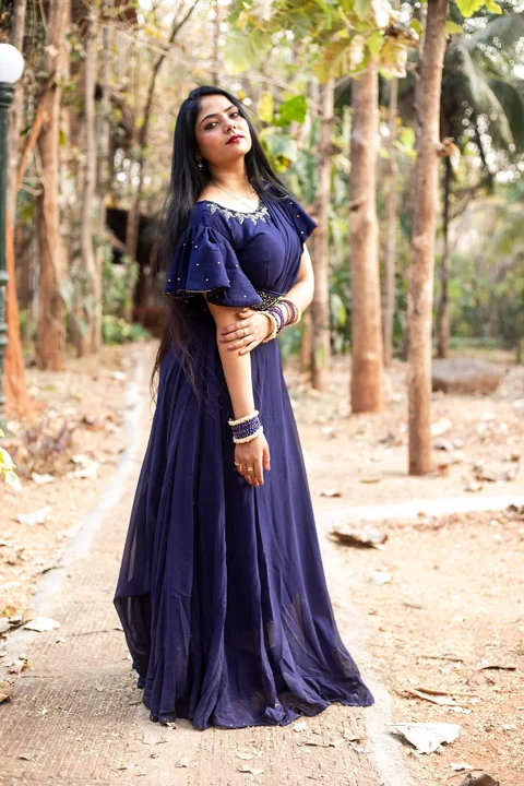 indian woman, park, outdoors, forest