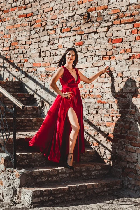 young woman, dress, beauty, model