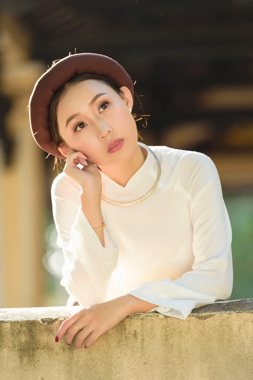 asian, woman, model, portrait