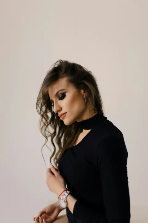 a woman posing for a picture