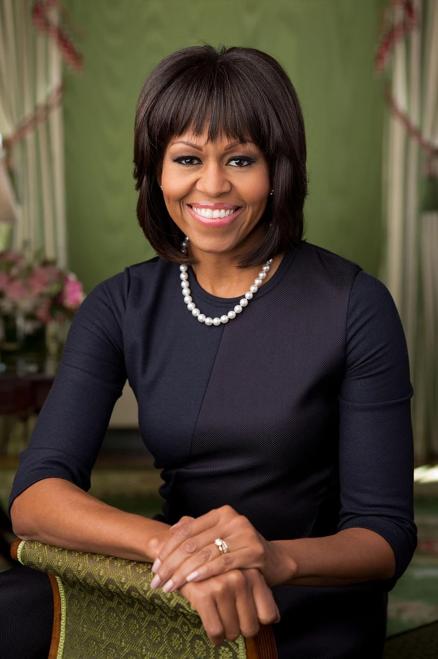 michelle obama,官方肖像,美国总统的妻子,第一夫人