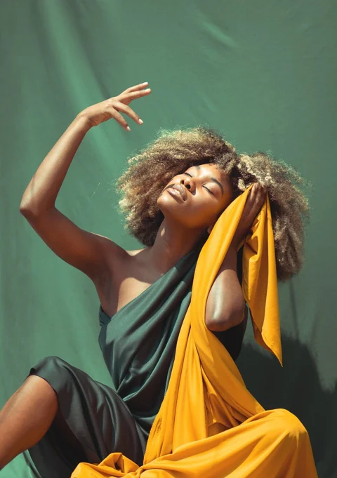 woman, afro, portrait, african