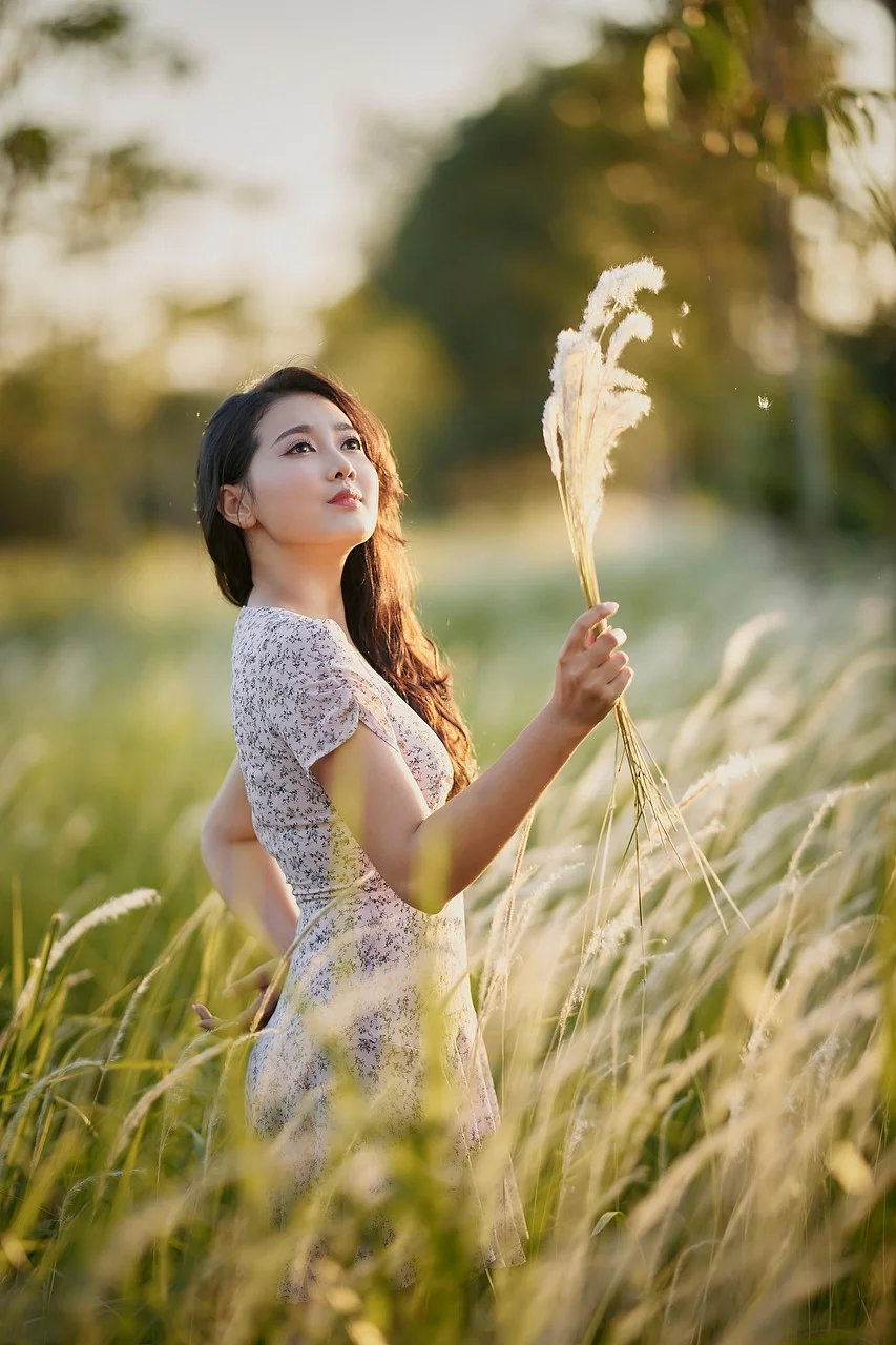 여성, 성인, 아시아인, 백인