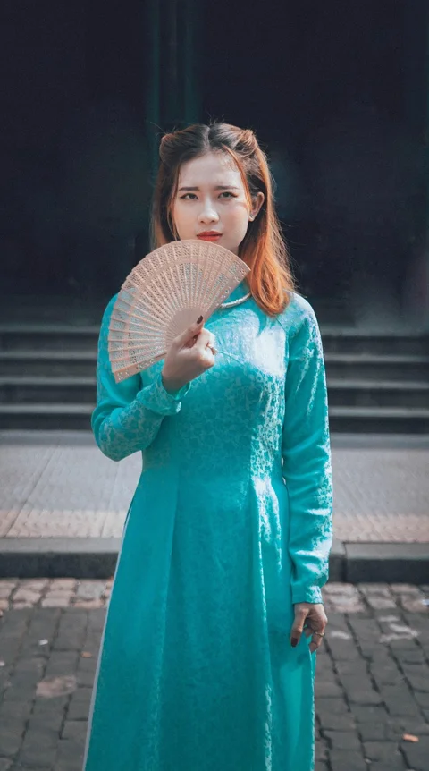 越南女性, 传统服装, 传统服饰, 肖像
