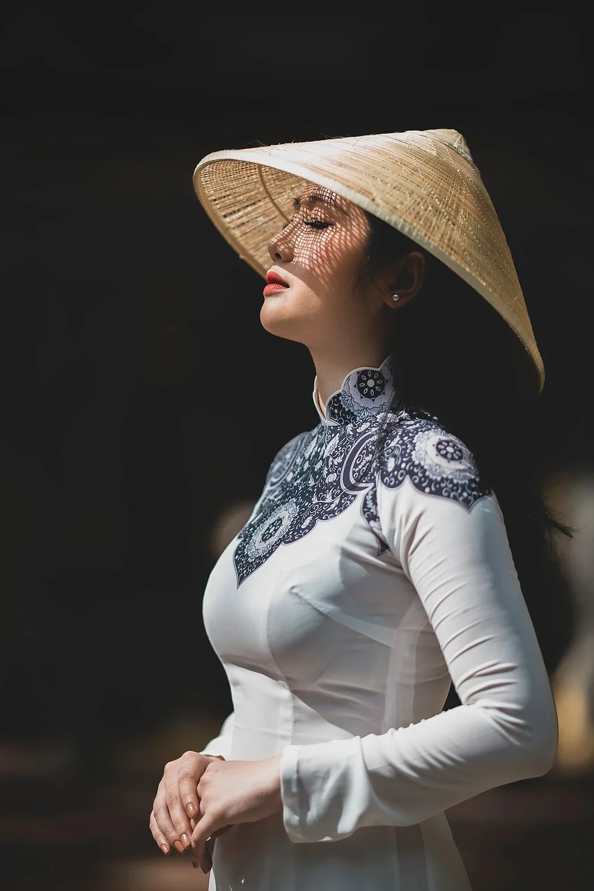 ao dai, asian, model, asian woman