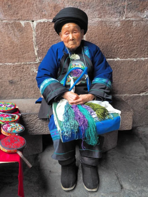 鳳凰古城, 苗族老婦人, 90歲, 老婦人
