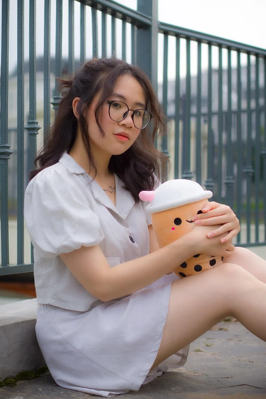 女性, ミルクティー, ビューティー, 女性