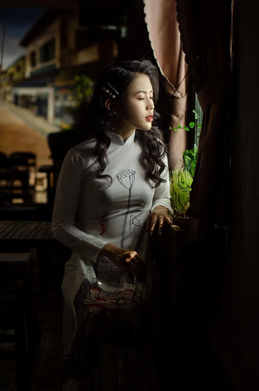 woman, ao dai, wedding, fashion