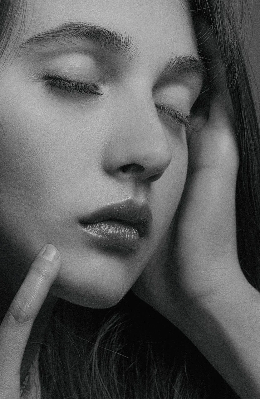 woman, eyes closed, portrait, beautiful