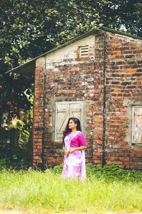 woman, model, saree, fashion