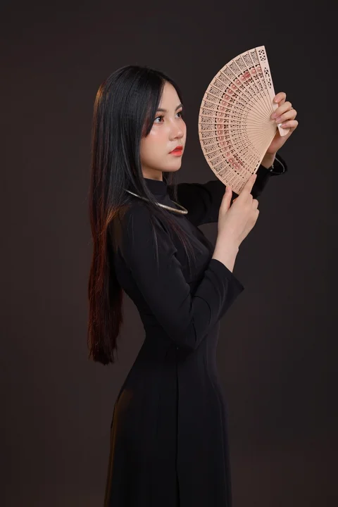 白莲花,亚洲女性,肖像,河内