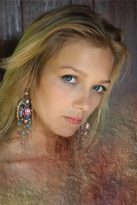 woman, beauty, fear, face