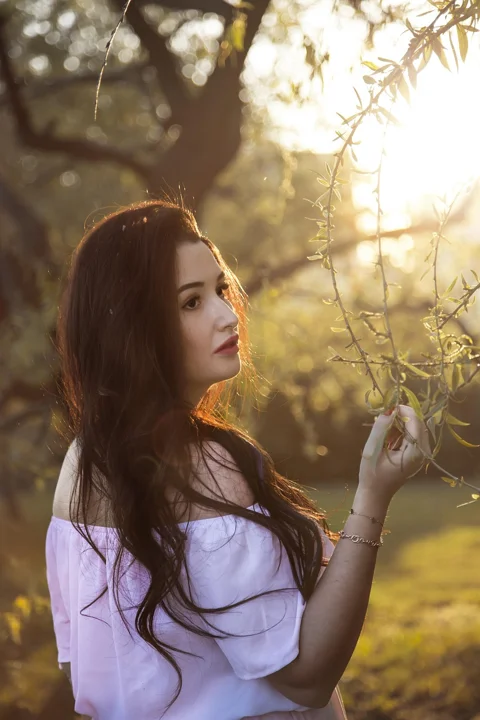 nature, lovely, young woman, woman