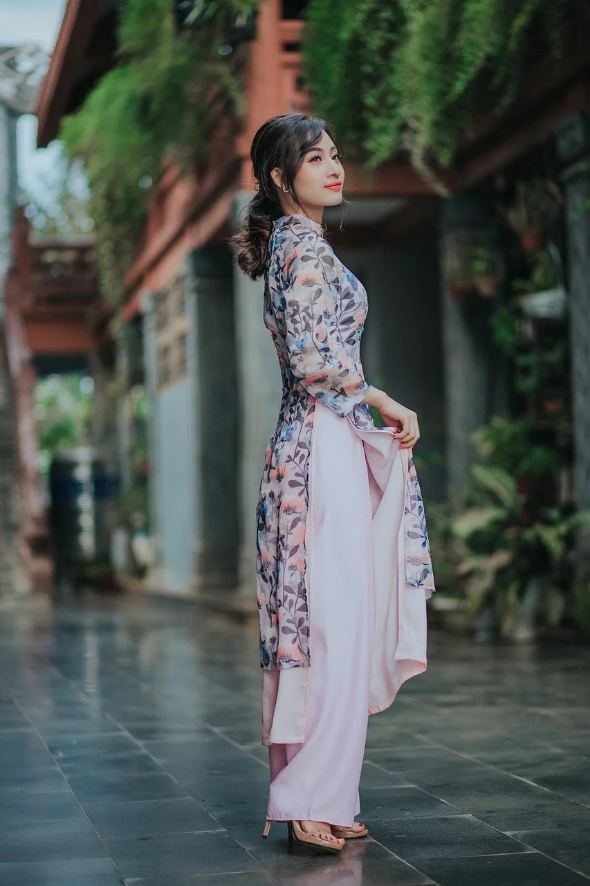 vietnamese, ao dai, woman, traditional clothing