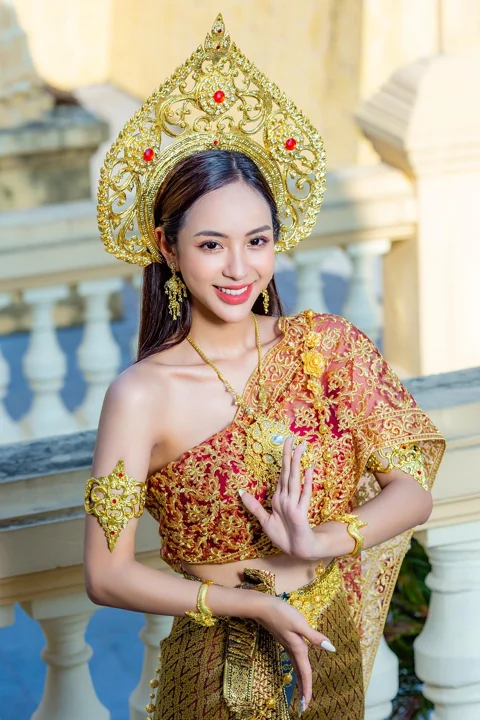 女性, 模特, 年轻, 传统服装