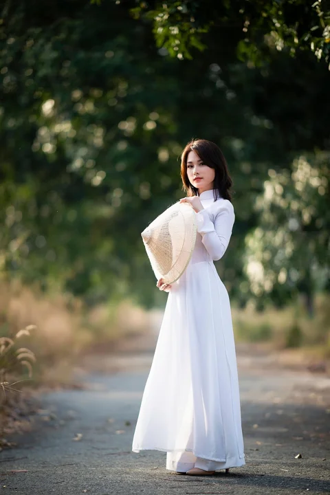 ao dai, fashion, woman, vietnamese