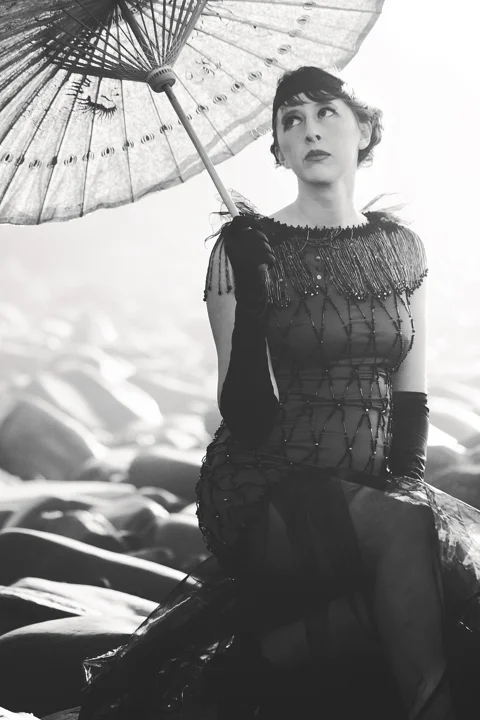 vintage, antique, flapper girl, girl