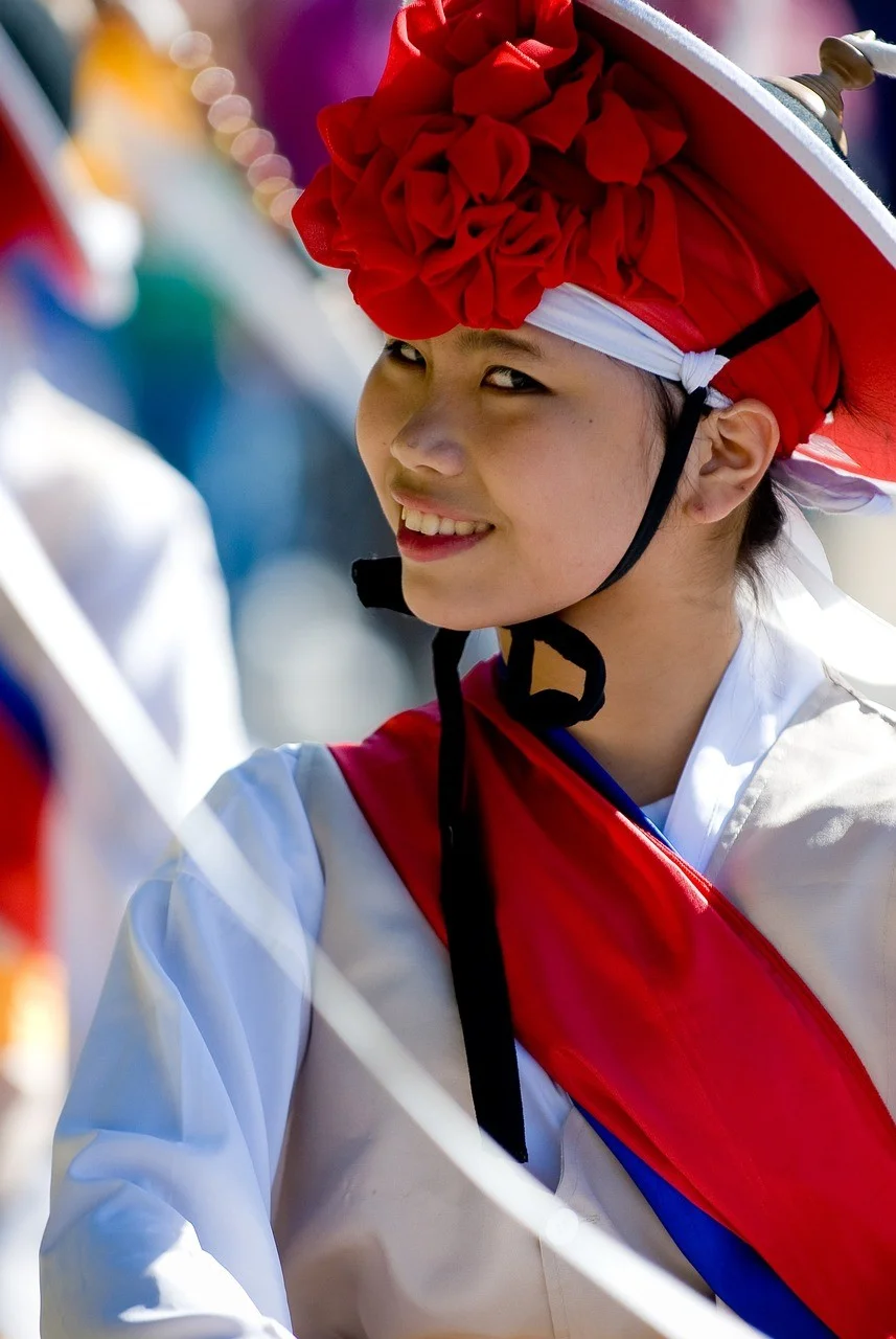 韓国、女性、女の子、装飾された