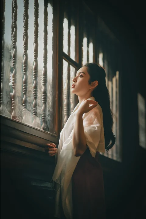 woman, model, young, pose