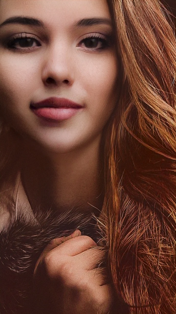 woman, model, red head, long hair