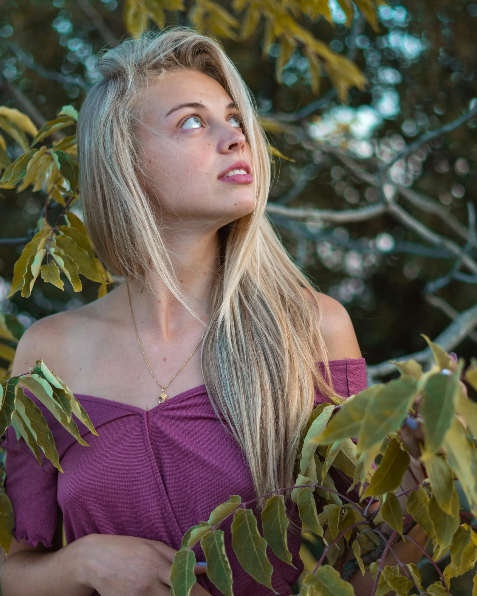 a woman with long hair