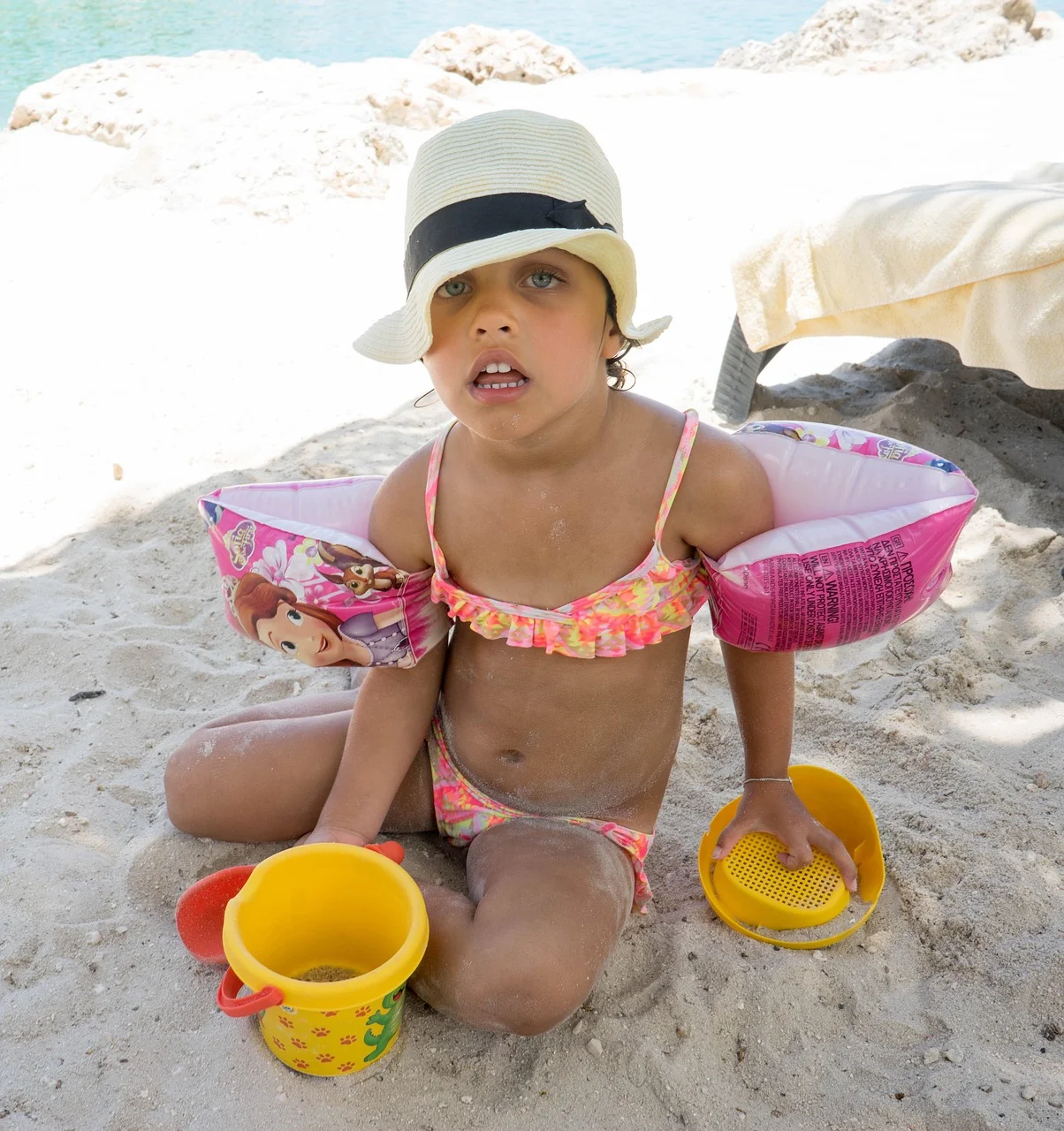 girl, beach, person, people